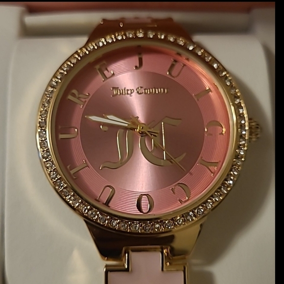 Juicy Couture Pink and Gold Women's Watch - Picture 9 of 10